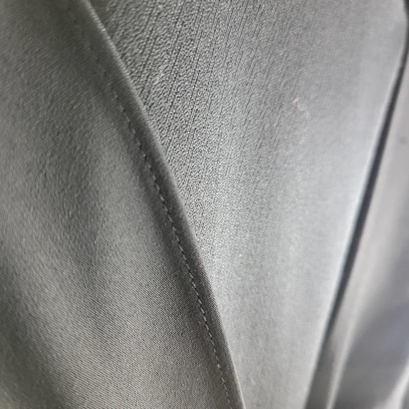 Escada Sport Wool Ruched Twist Front Overlay Herringbone Sleeveless Sheath Dress - Picture 5 of 14